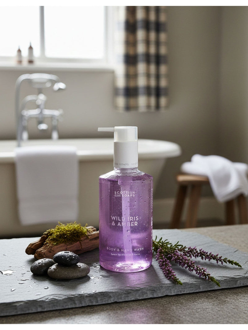 Scottish Fine Soaps body wash Wild Iris & Amber 300ml - British product