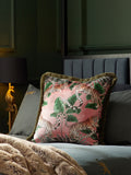 Square tiger print velvet cushion 50x50cm, UK version
