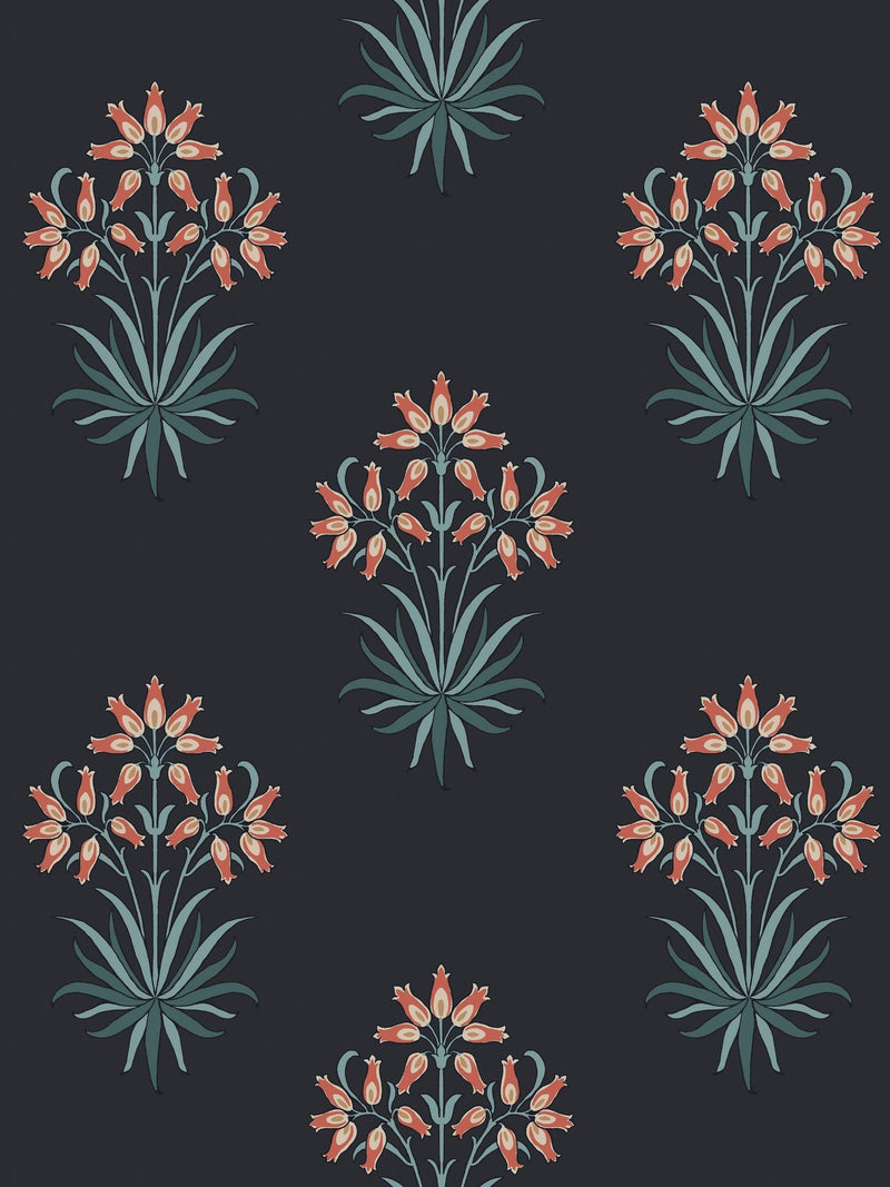 William Morris Midnight Hyacinth wallpaper 10m roll (British brand)