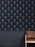 William Morris Midnight Hyacinth wallpaper 10m roll (British brand)