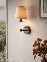 Next Bronze Carolina 1 Light Wall Light, 45cm Height- Buy online at McGrocer