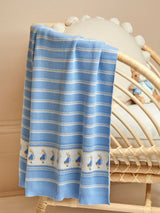 Next JoJo Maman Bébé Peter Rabbit Knitted Shawl 90 x 70cm- Buy online at McGrocer
