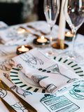 Avalon Home green cotton napkins set - British brand