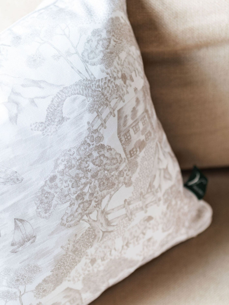 Avalon Home toile cushion cover 45x45cm cotton - British product