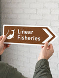 No Ordinary Gift arrow sign for Dad's favourite place - British product