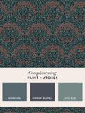 William Morris Michaelmas Daisy wallpaper 10m, imported from the UK