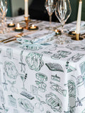 Avalon Home Green Just A Girl tablecloth 143x230cm (British brand)