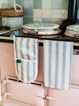 Next Avalon Home Mid Blue Stripe Tea Towel 45x68cm- Buy online at McGrocer