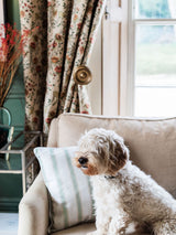 Next Avalon Home Sage Ticking Stripe Cushion Cover 45x45cm- Buy online at McGrocer