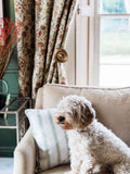 Avalon Home cushion cover sage ticking stripe 45x45cm - British product
