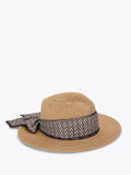 Carvela woven raffia scarf hat natural - British product