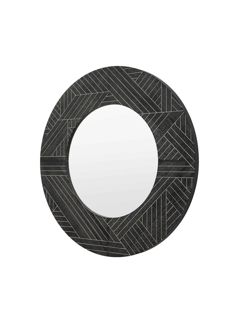 Gallery Direct Kakuda round wall mirror 90cm (British brand)