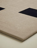 Kelly Hoppen pure wool dash geometric rug, imported from the UK