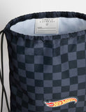 Hot Wheels kids drawstring bag with logo print, UK version