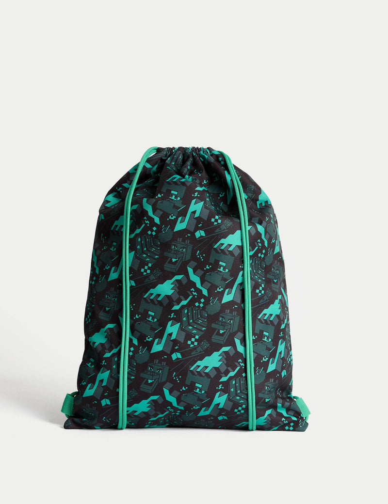 Minecraft drawstring bag 450mm x 340mm, imported from the UK