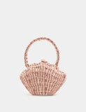 Children's shell-shaped straw bag, imported from the UK