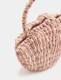 Children's shell-shaped straw bag, imported from the UK