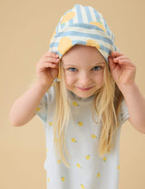 M&S MORI Kids' Striped Lemon Sun Hat (0-4 Yrs)- Buy online at McGrocer
