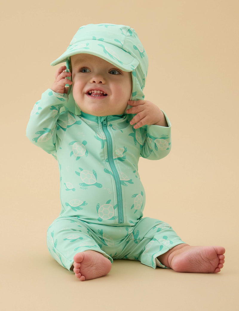 MORI kids turtle sun hat 0-4 years (British brand)