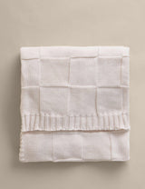 M&S Knitted Checkerboard Large Throw- Buy online at McGrocer