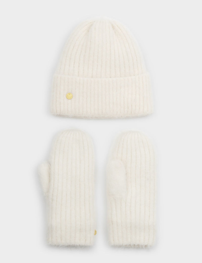 Katie Loxton knitted hat and gloves gift set - British product