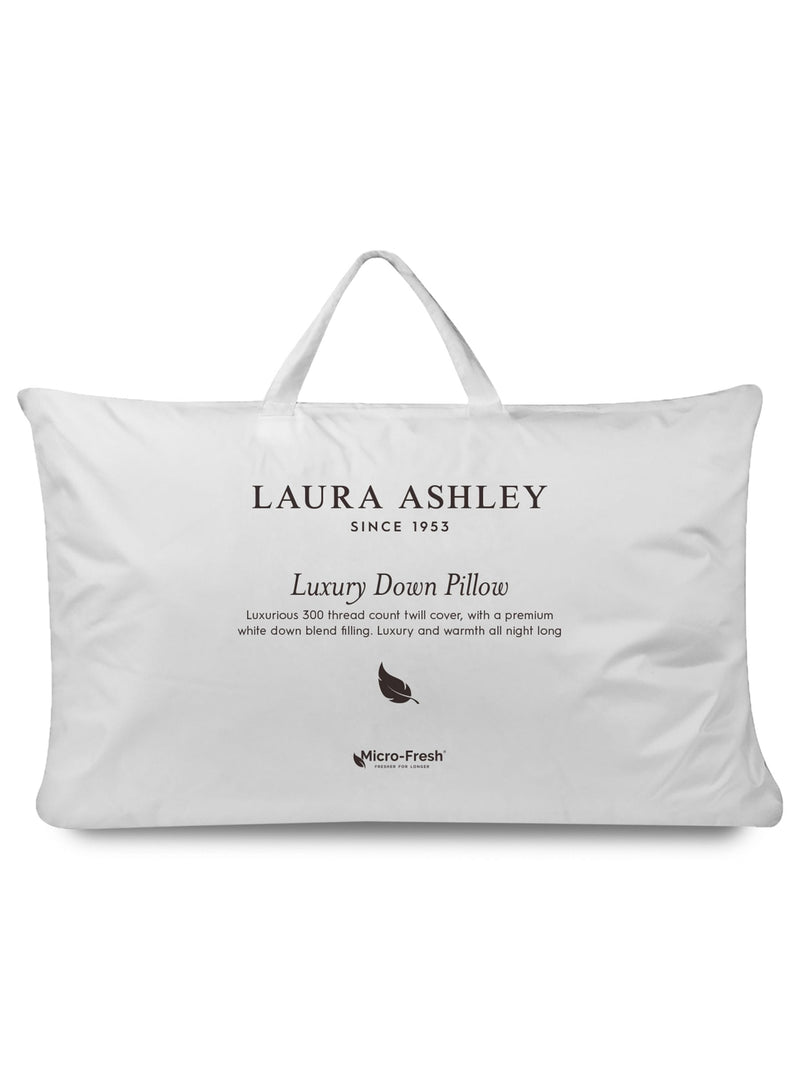 Laura Ashley duck down pillow, white luxury - British product