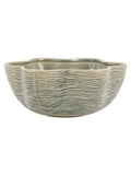 Gallery Home Green Garden Scalloped Bowl, imported from the UK