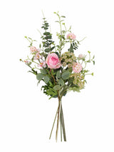 Next Gallery Home Pink Primrose Artificial Mixed Bouquet 75cm- Buy online at McGrocer