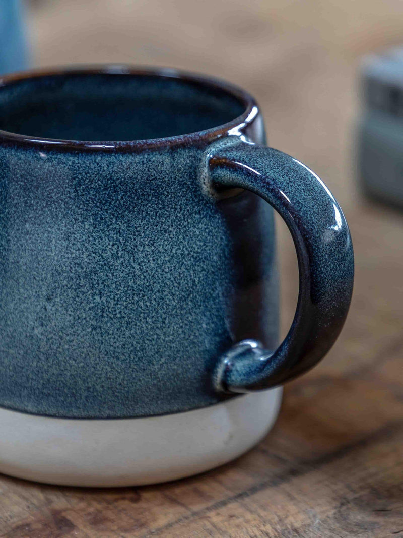 Gallery Home blue reactive glaze mug 8cm, imported from the UK