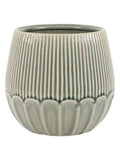Gallery Home green ceramic indoor planter 19cm - British product