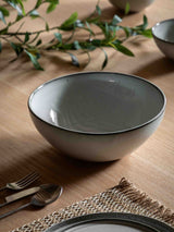 Next Gallery Home Grey Reactive Glaze Salad Bowl- Buy online at McGrocer