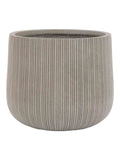 Gallery Home grey outdoor ribbed planter 37cm, imported from the UK