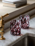 Gallery Home brown confetti tumbler glasses 15cm - British product