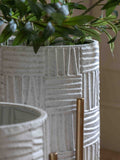 Gallery Home gold iron planters set of 2, imported from the UK