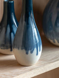 Gallery Home blue reactive style vase 25cm - British product
