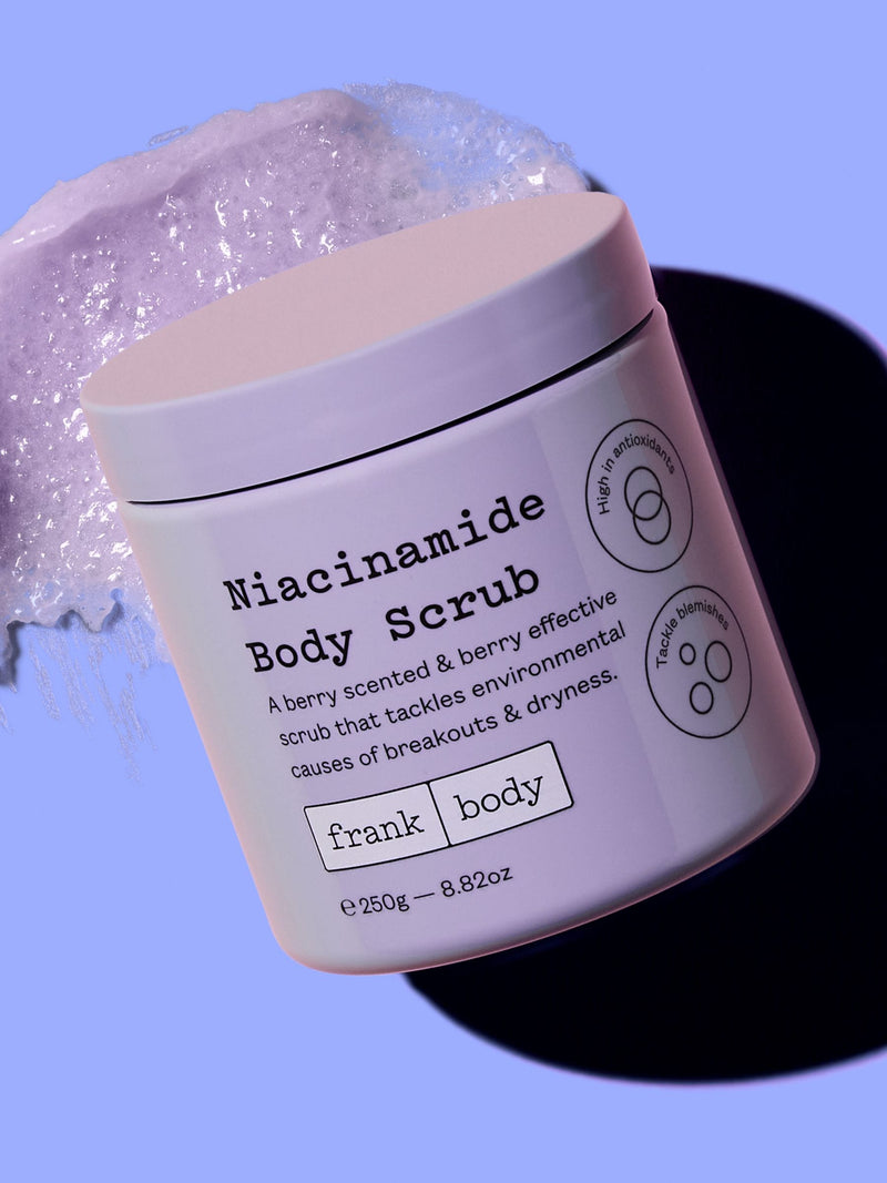 Frank Body Niacinamide Body Scrub 250g, imported from the UK
