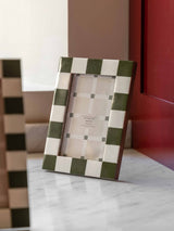 Next Gallery Home Green Checkered Photo Frame 19x14cm- Buy online at McGrocer
