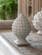 Next Gallery Home White Rustic Pinecone Sculpture 20cm- Buy online at McGrocer