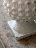 Gallery Home white rustic pinecone sculpture 20cm, UK version