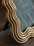 Gallery Home gold wavy photo frame - British product