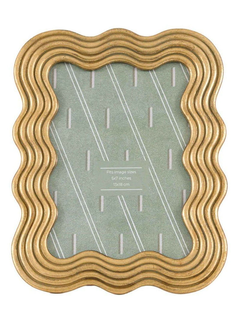 Gallery Home gold wavy photo frame - British product