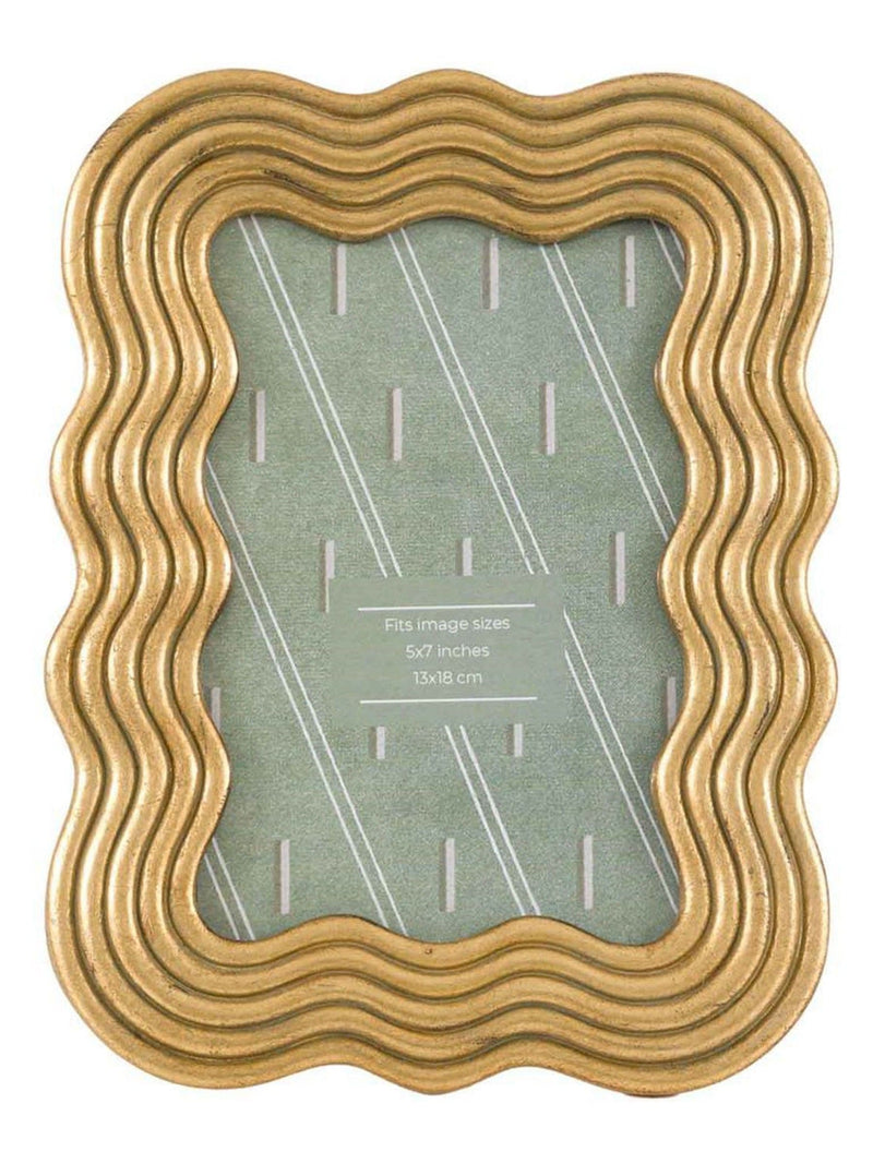 Gallery Home gold wavy photo frame 20.5x15.5cm - British product