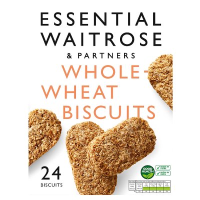 Waitrose Essential wholewheat biscuits 24s - British product