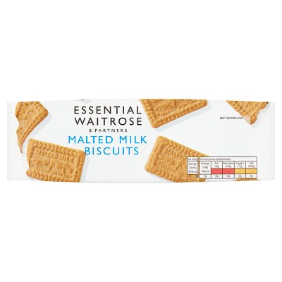 Waitrose Essential malted milk biscuits 200g, UK version
