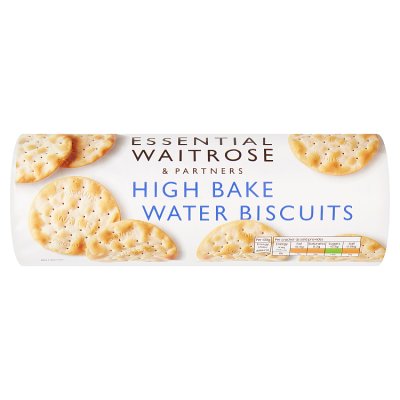 Waitrose High Bake water biscuits 200g, imported from the UK