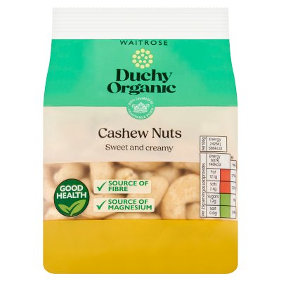Waitrose Duchy Organic cashew nuts 150g (British brand)