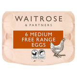 Waitrose British Blacktail free-range medium eggs, imported from the UK