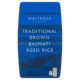 Waitrose traditional brown basmati rice 1kg - British product