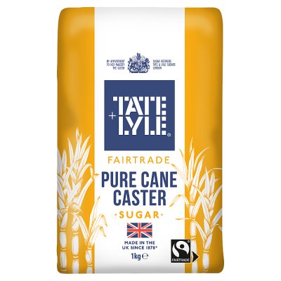Tate & Lyle Fairtrade caster sugar 1kg, UK version