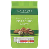 Waitrose roasted salted pistachios 100g, imported from the UK
